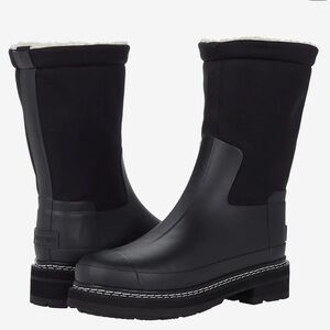 Hunter Black Insulated Winter Boots
